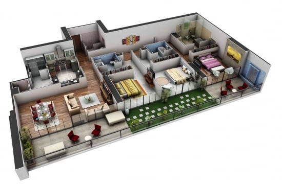 3. Apartament spatios idee design interior