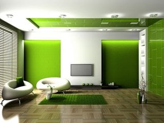 Decor verde living minimalist