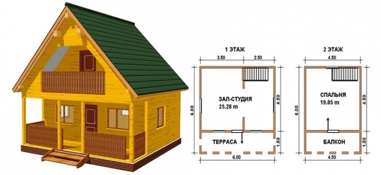 Casa mica din lemn