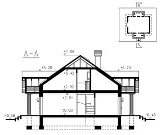 Plan vertical casa cu 4 dormitoare