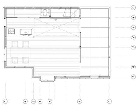 Plan etaj casa din lemn