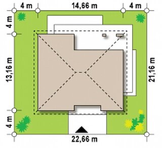 Dimensiuni teren casa cu 4 dormitoare