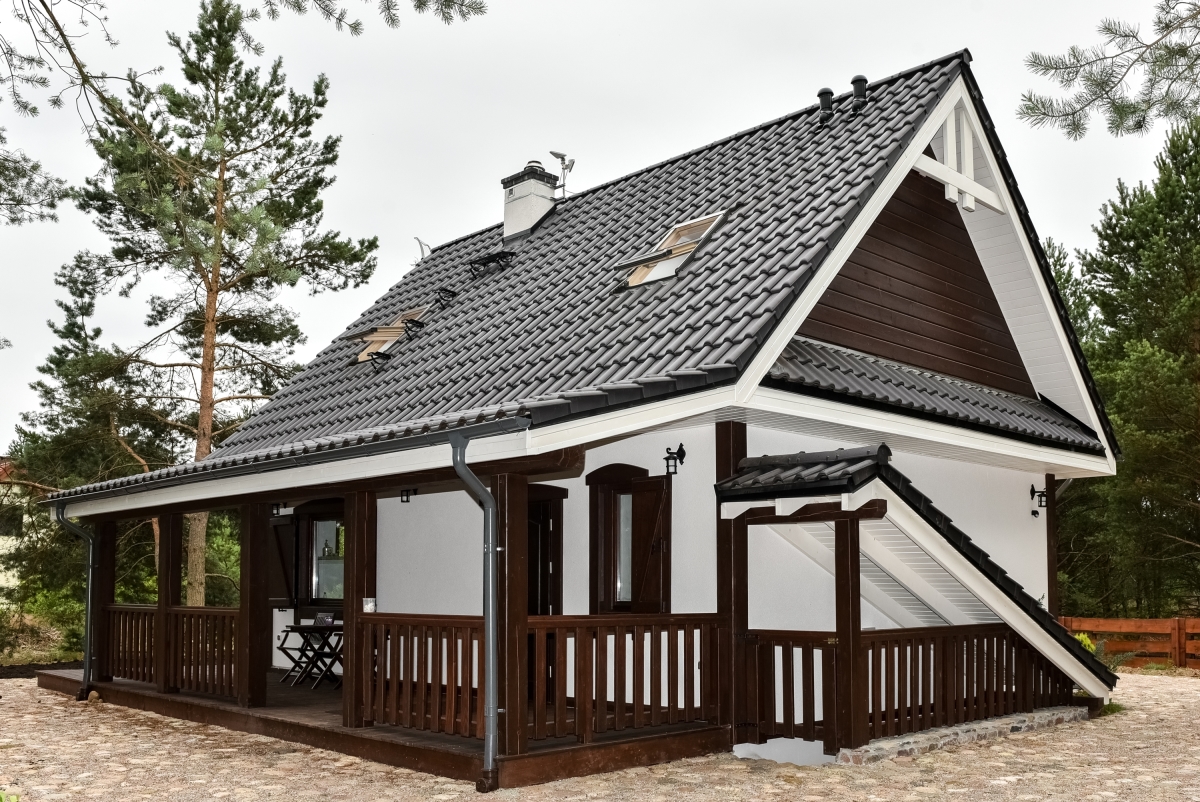Cabana din lemn construita in stil modern