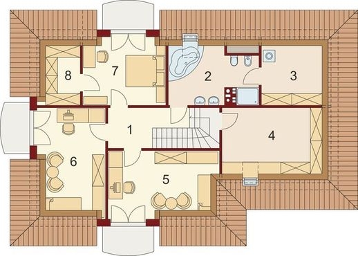 etaj cu 3 dormitoare