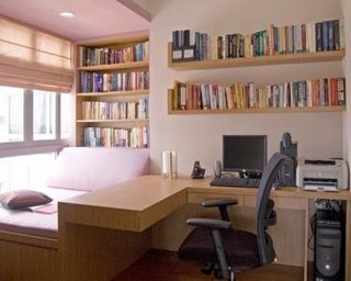 Dormitor facut pe comanda cu birou si biblioteca