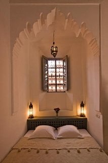 Dormitor mic amenajat in stil marocan