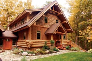 Cabana frumoasa din lemn