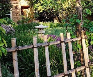 Gard pentru gradina din lemn model simplu