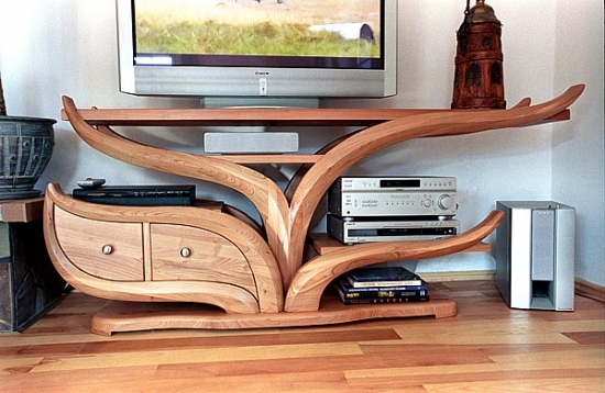 Comoda televizor rustica lemn masiv