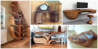 Piese de mobilier din lemn masiv