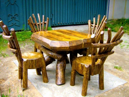 sufficient innovation Economy Mobilier rustic terasa