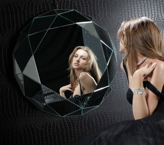 Oglinda moderna in forma de glob