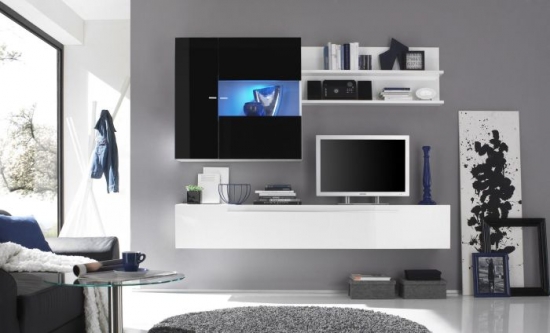 Mobilier modern perete televizor