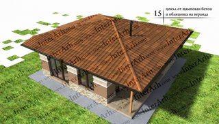 Casa din lemn finalizata