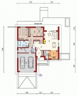 Plan impartire camere casa doar cu parter