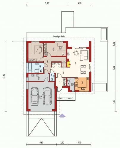 plan impartire camere casa doar parter