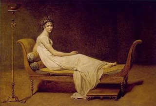 Portret Madame Recamier de Jacques Louis David