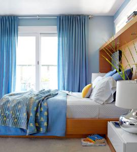 Dormitor mic albastru