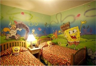 Tapet Sponge Bob camera copii