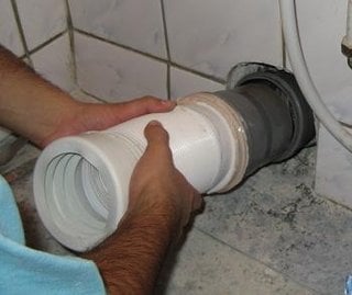 Obiecte sanitare teava scurgere WC montare