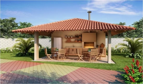 Amenajarea unei terase cu gratar - proiecte minunate pentru curtea ta
